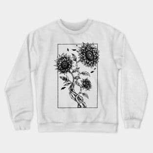 Black Hole Sunflower Crewneck Sweatshirt